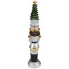 Clayre & Eef 6PR3706 Decoración Cascanueces 5x5x25 cm Color plata