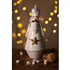 Clayre & Eef 6PR3720 Decoración Cascanueces 9x9x24 cm Blanco