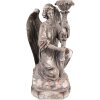 Clayre & Eef 6PR3733 Portavelas Ángel 15x14x29 cm Gris
