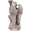 Clayre & Eef 6PR3733 Portavelas Ángel 15x14x29 cm Gris