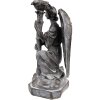 Clayre & Eef 6PR3733Z Portavelas Ángel 15x14x29 cm Gris