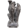 Clayre & Eef 6PR3733Z Portavelas Ángel 15x14x29 cm Gris