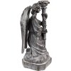 Clayre & Eef 6PR3733Z Portavelas Ángel 15x14x29 cm Gris