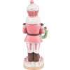 Clayre & Eef 6PR3735 Decoración Cascanueces 9x6x24 cm Rosa