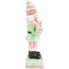 Clayre & Eef 6PR3736 Decoración Cascanueces 9x6x24 cm Verde - Rosa