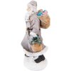 Clayre & Eef 6PR3740 Decoración Papá Noel 12x9x21 cm Gris - Marrón