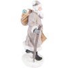 Clayre & Eef 6PR3740 Decoración Papá Noel 12x9x21 cm Gris - Marrón