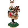 Clayre & Eef 6PR3778 Portavelas Cascanueces 22x15x33 cm Verde - Marrón