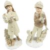Clayre & Eef 6PR4794 Decoración Niños (2 piezas) 9x8x22 cm Beige