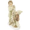 Clayre & Eef 6PR4797 Decoración Niños con Árbol de Navidad 10x5x14 cm Beige