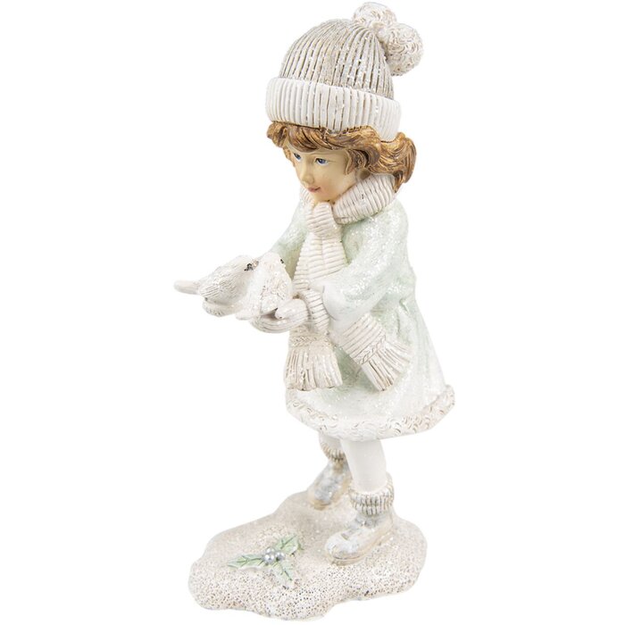 Clayre & Eef 6PR4802 Decoración Niño 10x7x19 cm Blanco