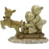 Clayre & Eef 6PR4822 Decoración Niños en trineo 16x7x12 cm Color oro