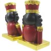 Clayre & Eef 6PR4858 Porta Medias de Navidad Cascanueces (Juego de 2) 7x6x12 cm