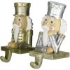Clayre & Eef 6PR4860 Porta Medias de Navidad Cascanueces (Juego de 2) 7x6x12 cm