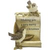 Clayre & Eef 6PR4867 Decoración Pájaros 10x5x15 cm Color Oro - Marrón
