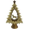 Clayre & Eef 6PR4871 Decoración Árbol de Navidad 13x5x20 cm Beige