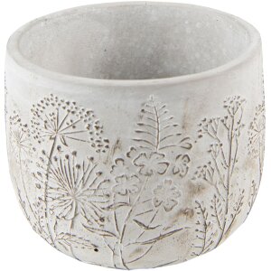 Clayre & Eef 6TE0403S Maceta Ø 14x11 cm Gris -...