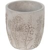 Clayre & Eef 6TE0404S Maceta Ø 13x14 cm Gris - Beige