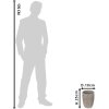 Clayre & Eef 6TE0405L Maceta Ø 18x25 cm Gris - Beige