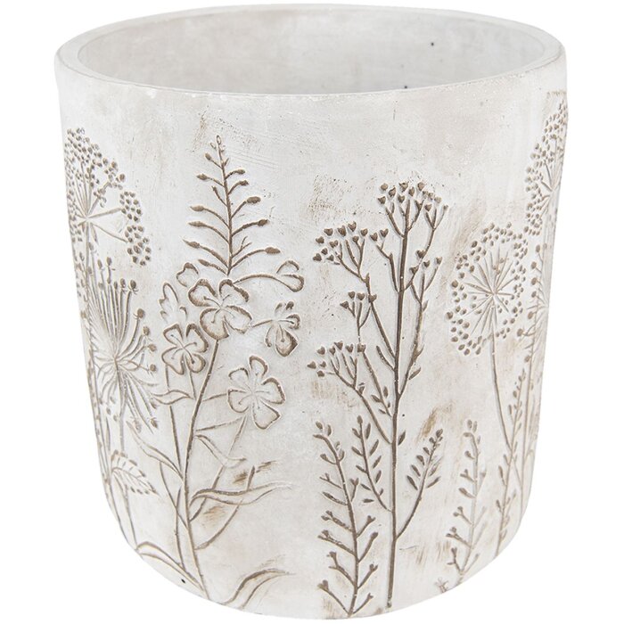 Clayre & Eef 6TE0406L Maceta Ø 20x21 cm Gris - Beige