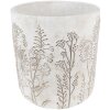Clayre & Eef 6TE0406L Maceta Ø 20x21 cm Gris - Beige