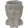 Clayre & Eef 6TE0410L Maceta 16x16x22 cm Gris
