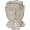 Clayre & Eef 6TE0410S Maceta 13x13x18 cm Gris