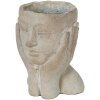 Clayre & Eef 6TE0410S Maceta 13x13x18 cm Gris