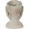 Clayre & Eef 6TE0410S Maceta 13x13x18 cm Gris