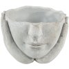 Clayre & Eef 6TE0412S Macetero 17x17x11 cm Beige - Gris