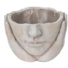 Clayre & Eef 6TE0413M Maceta 19x19x13 cm Gris - Beige