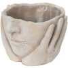 Clayre & Eef 6TE0413S Macetero 17x17x11 cm Gris - Beige