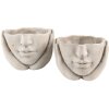 Clayre & Eef 6TE0413S Macetero 17x17x11 cm Gris - Beige