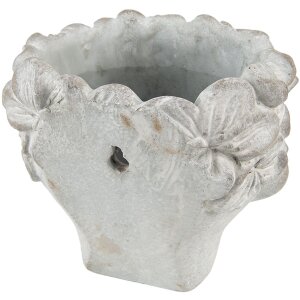 Clayre & Eef 6TE0418L Macetero 20x18x18 cm Gris - Beige