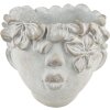 Clayre & Eef 6TE0418L Macetero 20x18x18 cm Gris - Beige
