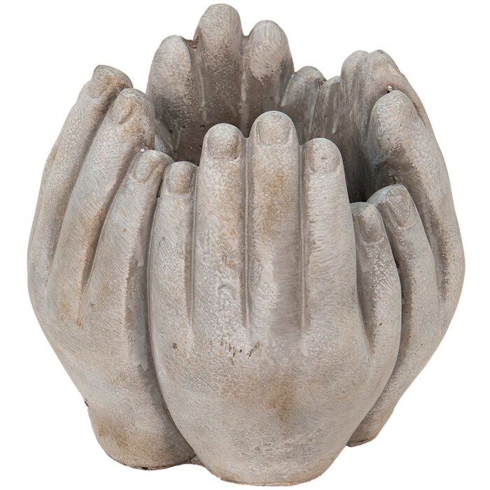 Clayre & Eef 6TE0423S Macetero 15x15x17 cm Beige