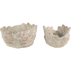 Clayre & Eef 6TE0435M Maceta Ø 20x13 cm Gris