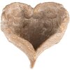 Clayre & Eef 6TE0436 Maceta corazón 23x25x10 cm Color oro