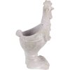Clayre & Eef 6TE0448 Maceta Gallo 11x10x26 cm Gris