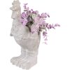Clayre & Eef 6TE0448 Maceta Gallo 11x10x26 cm Gris