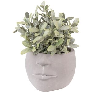 Clayre & Eef 6TE0452 Maceta 17x15x10 cm Gris