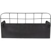 Clayre & Eef 6Y4745 Estante de pared 38x14x20 cm Negro