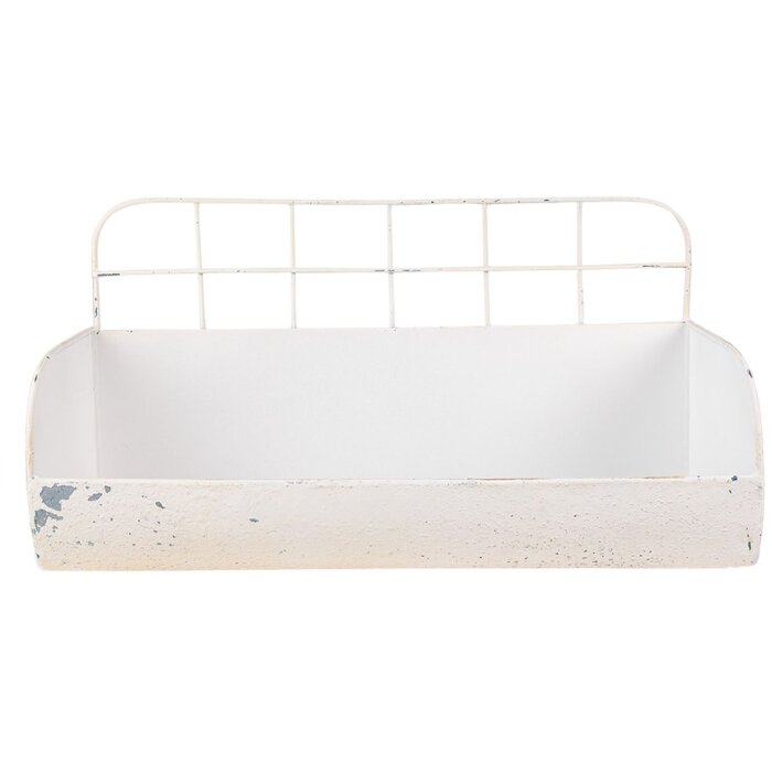 Clayre & Eef 6Y4768 Estante de pared 38x14x20 cm Beige
