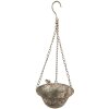 Clayre & Eef 6Y4833 Jardinera colgante 23x17x46 cm Gris - Verde