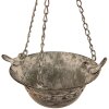 Clayre & Eef 6Y4833 Jardinera colgante 23x17x46 cm Gris - Verde