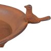 Clayre & Eef 6Y4835 Comedero para pájaros 48x42x71 cm Comedero para pájaros marrón