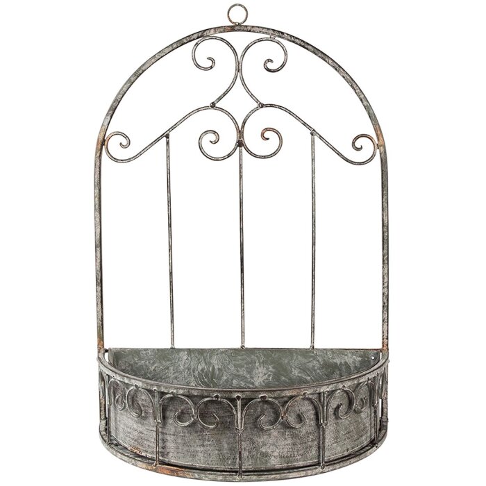 Clayre & Eef 6Y4837 Jardinera 36x18x52 cm Gris