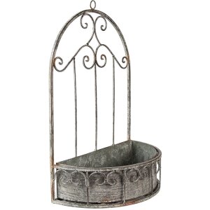Clayre & Eef 6Y4837 Jardinera 36x18x52 cm Gris