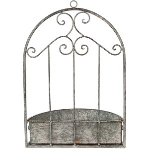 Clayre & Eef 6Y4837 Jardinera 36x18x52 cm Gris