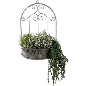 Clayre & Eef 6Y4837 Jardinera 36x18x52 cm Gris